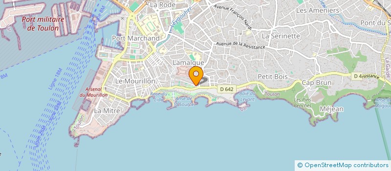 localisation de l'entreprise SCF LE FOURNIL  TOULON