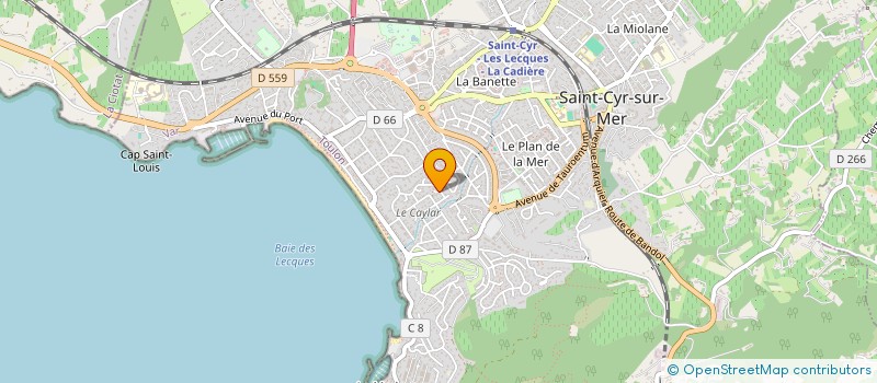 localisation de l'entreprise SCF LE VERGER NORD à SAINT-CYR-SUR-MER