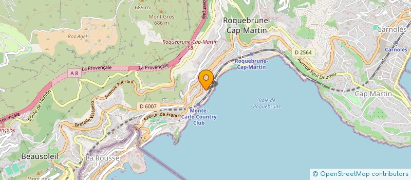 localisation de l'entreprise SCF LEBONSI  ROQUEBRUNE-CAP-MARTIN