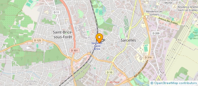 localisation de l'entreprise SCF LECOMPTE TRAMSON à ST BRICE SOUS FORET