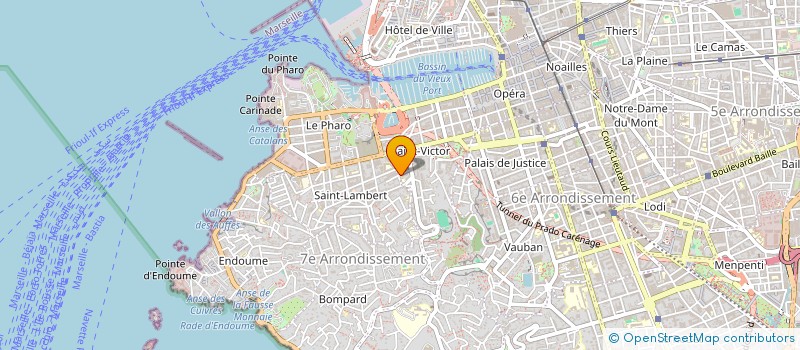 localisation de l'entreprise SCF LES ALIZES à MARSEILLE