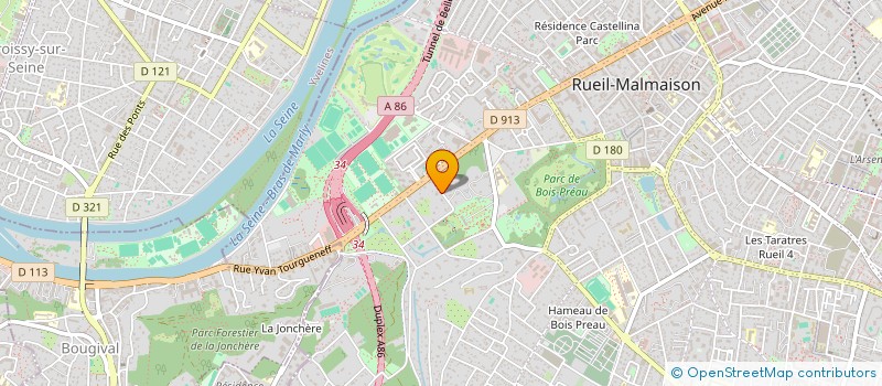 localisation de l'entreprise SCF LES BELETTES à RUEIL-MALMAISON