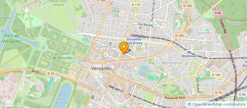 localisation de l'entreprise SCF LES CEDRES à VERSAILLES