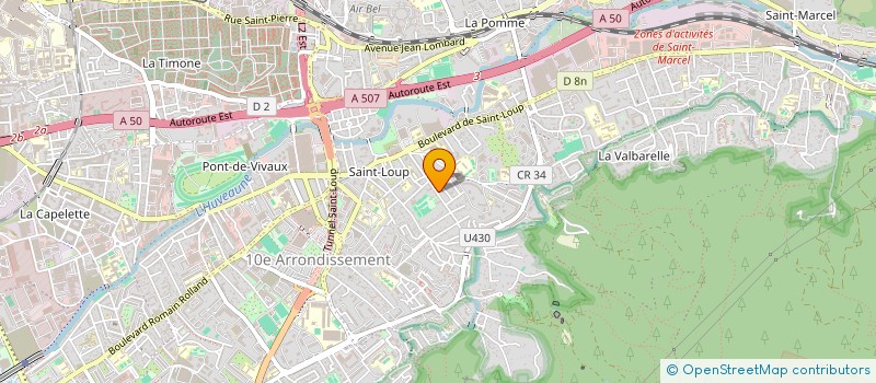 localisation de l'entreprise SCF NAT  MARSEILLE