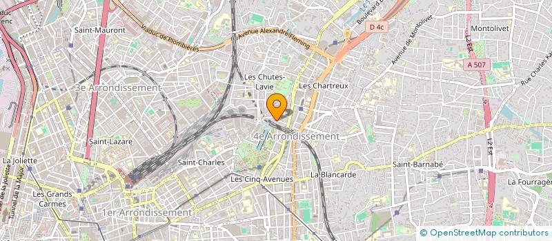 localisation de l'entreprise SCF PIGNON à MARSEILLE 4EME