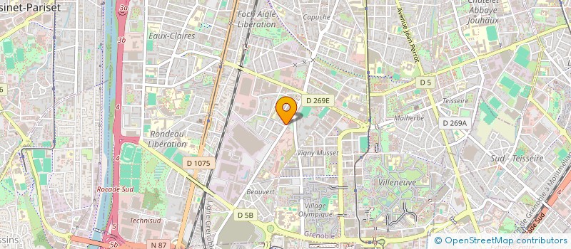 localisation de l'entreprise SCF POULET à GRENOBLE