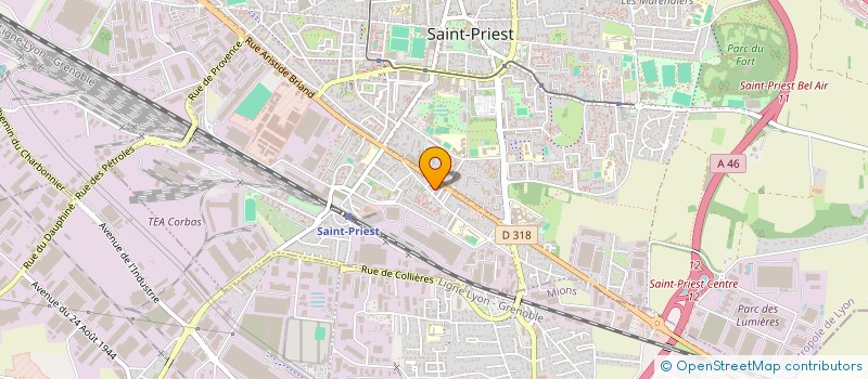 localisation de l'entreprise SCF RENOV' à SAINT-PRIEST