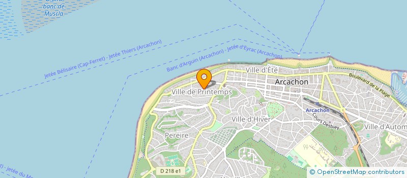 localisation de l'entreprise SCF ROSALIE  ARCACHON