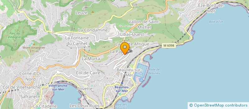 localisation de l'entreprise SCF SAINT AUGUSTIN  BEAULIEU-SUR-MER