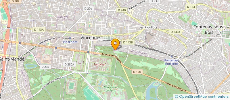 localisation de l'entreprise SCF SAULPIC à VINCENNES