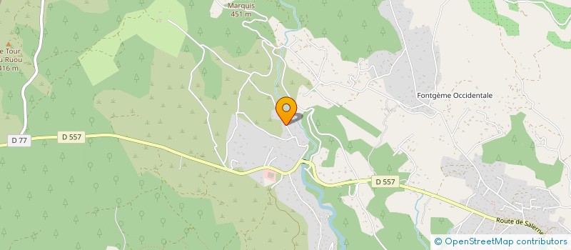 localisation de l'entreprise SCF VERUKA  FLAYOSC