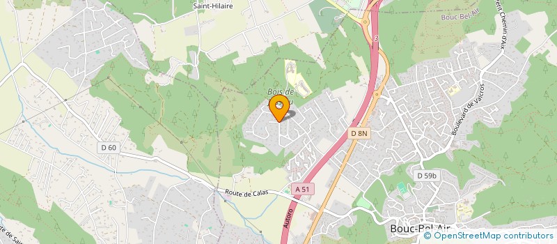 localisation de l'entreprise SCF VTBAINVEL à BOUC-BEL-AIR