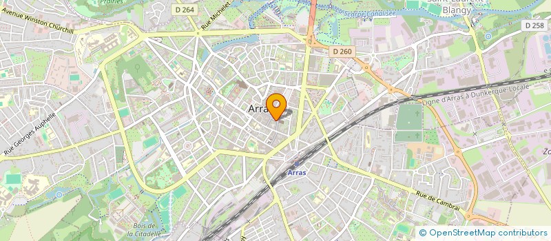 localisation de l'entreprise SCFD à ARRAS