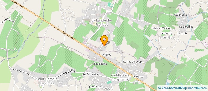 localisation de l'entreprise SCG  LA LANDE-DE-FRONSAC