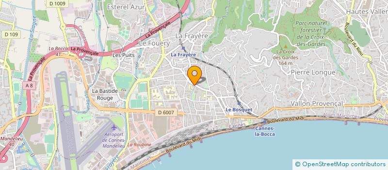 localisation de l'entreprise SCG  CANNES