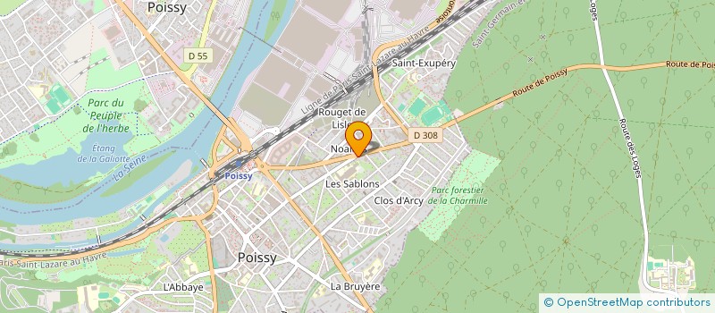 localisation de l'entreprise SCG CARS à POISSY