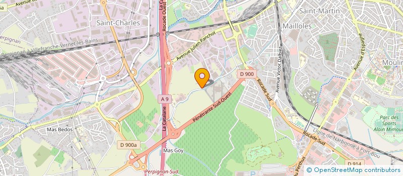 localisation de l'entreprise SCG DIFFUSION  PERPIGNAN