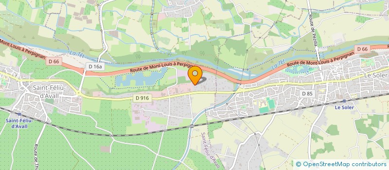 localisation de l'entreprise SCG DISTRIBUTION 66  SAINT-FELIU-D'AVALL