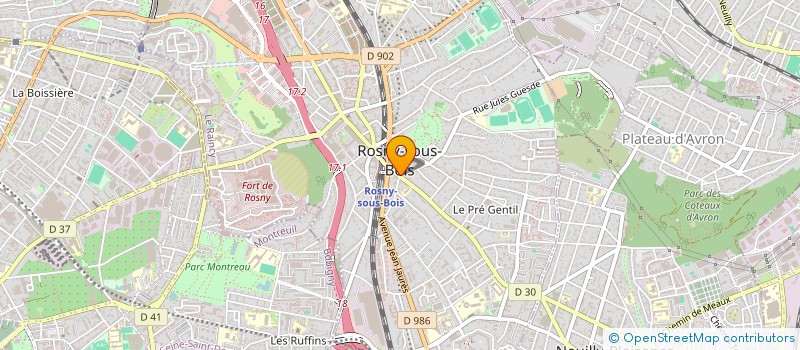 localisation de l'entreprise SCG GESTION à ROSNY-SOUS-BOIS