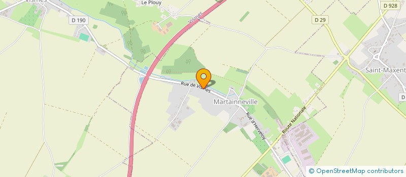 localisation de l'entreprise SCG MARILOUES  MARTAINNEVILLE
