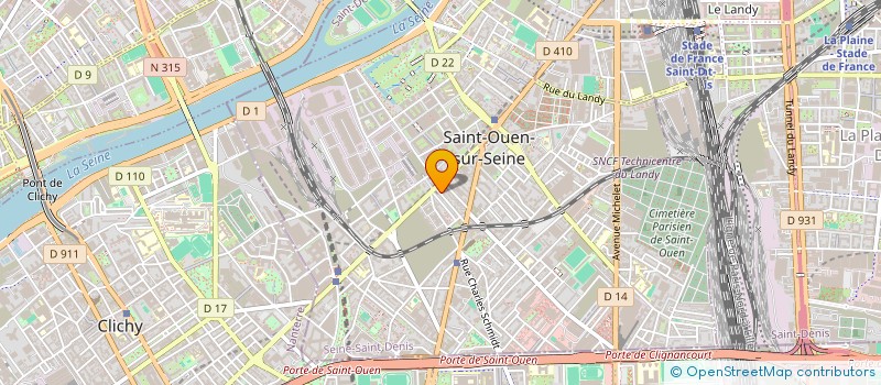 localisation de l'entreprise SCGA IMMOBILIER  SAINT-OUEN-SUR-SEINE