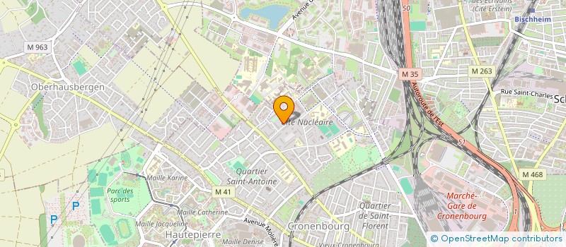 localisation de l'entreprise SCGB à STRASBOURG