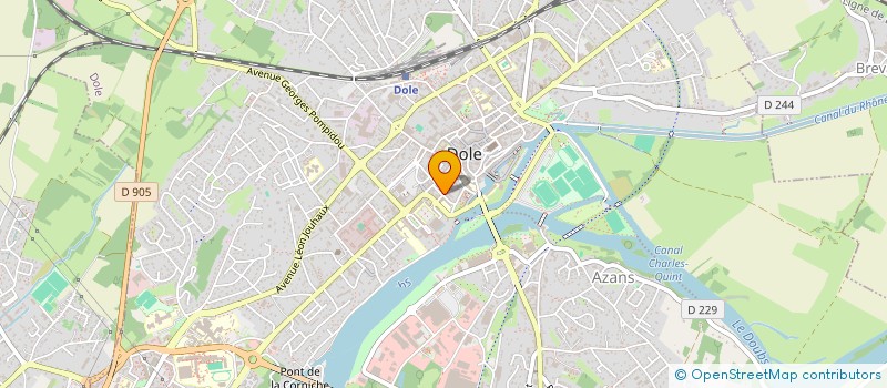 localisation de l'entreprise SCGD à DOLE