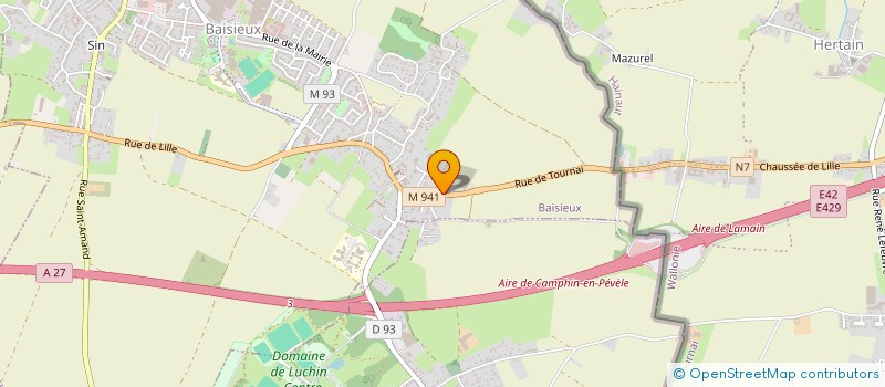 localisation de l'entreprise SCGM BAISIEUX  BAISIEUX