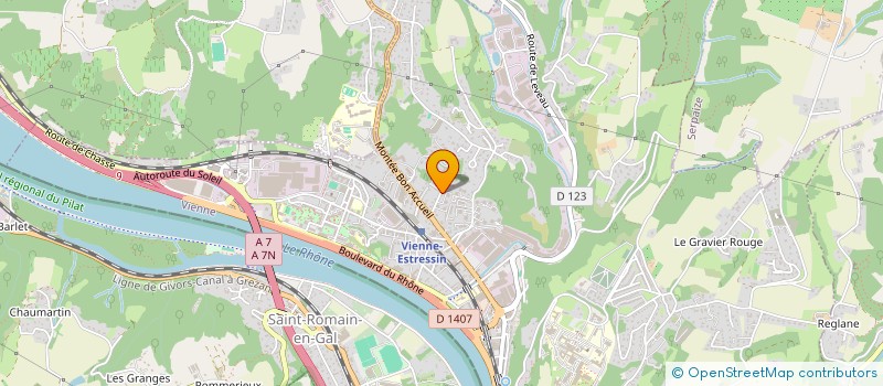 localisation de l'entreprise SCGP ADAN  VIENNE