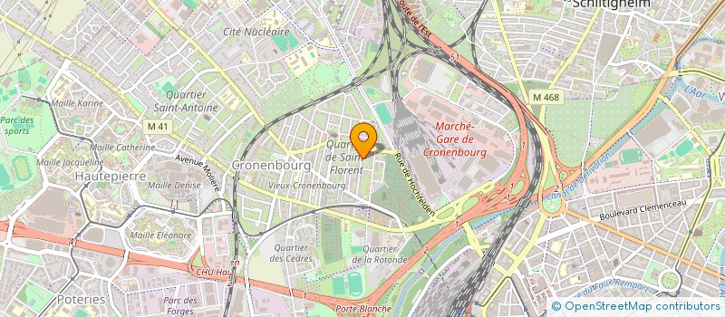 localisation de l'entreprise SCGP AEJA FINCK à STRASBOURG