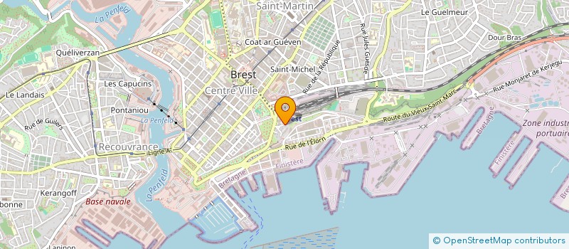 localisation de l'entreprise SCGP ALNJ à BREST