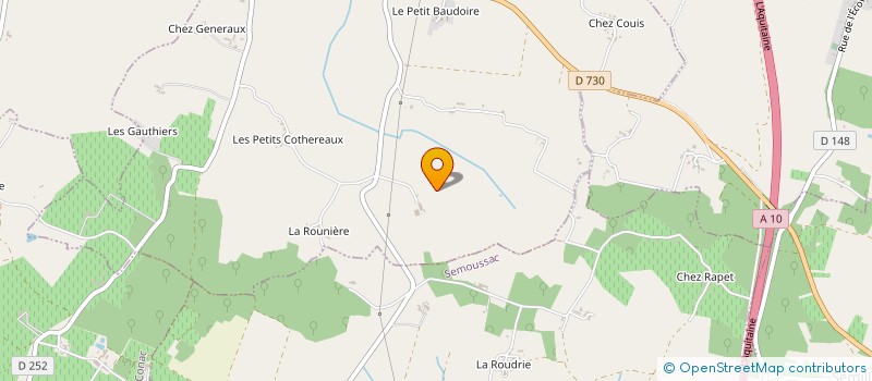 localisation de l'entreprise SCGP DE LA BARONNERIE  SAINT-CIERS-DU-TAILLON