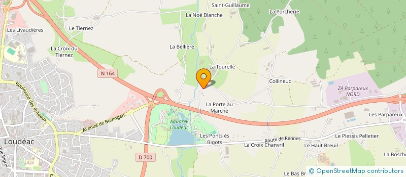 localisation de l'entreprise SCGP GALLEX à LOUDEAC