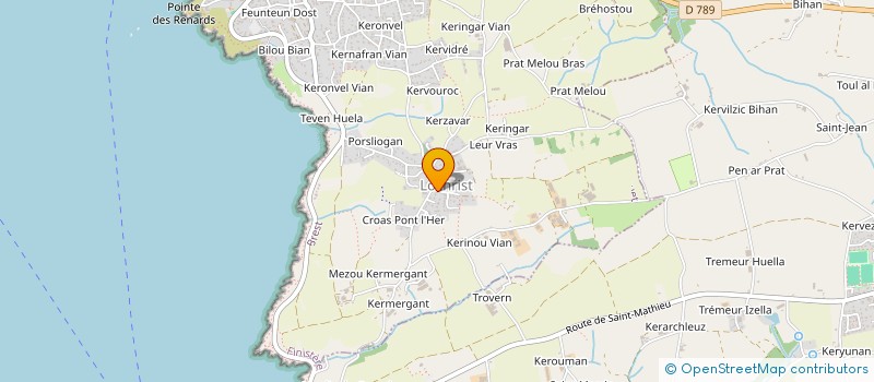 localisation de l'entreprise SCGP LAGADEC  LE CONQUET