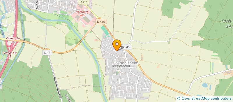 localisation de l'entreprise SCGP PASCLA  ANDOLSHEIM