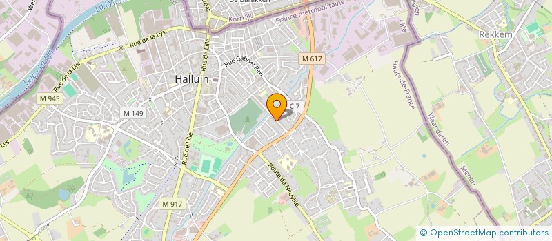 localisation de l'entreprise SCGP R2H  HALLUIN