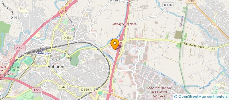 localisation de l'entreprise SCGP RB  AUBAGNE