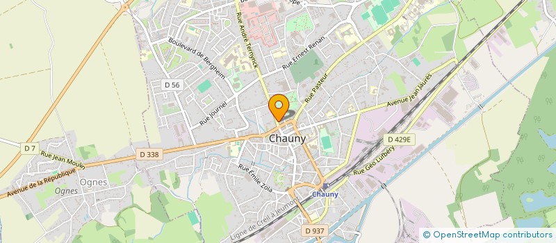 localisation de l'entreprise SCGP RENAITRE à CHAUNY