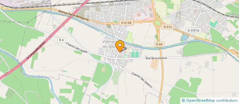 localisation de l'entreprise SCH  VILLENEUVE-LES-BEZIERS