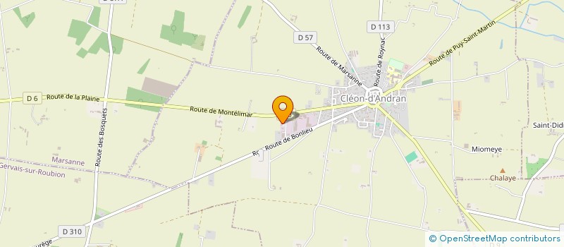 localisation de l'entreprise SCH CHRISTE  CLEON-D'ANDRAN