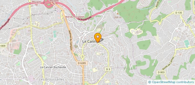 localisation de l'entreprise SCH CREATION à LE CANNET
