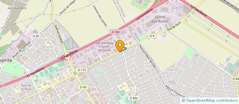 localisation de l'entreprise SCH TRANSPORTS à TREMBLAY-EN-FRANCE
