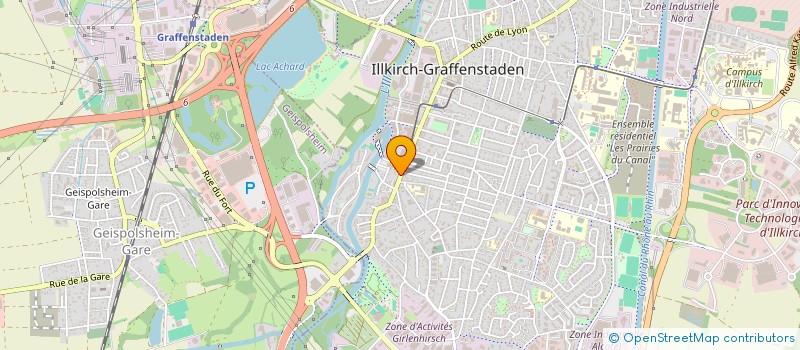 localisation de l'entreprise SCHACH  ILLKIRCH-GRAFFENSTADEN