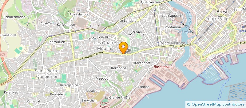 localisation de l'entreprise SCHAEFFER - QUEGUINER à BREST