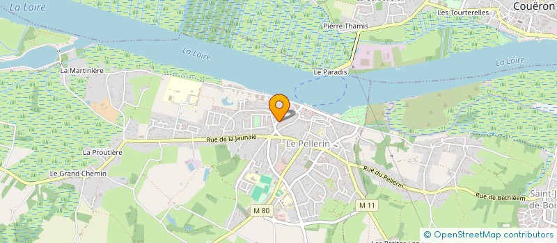 localisation de l'entreprise SCHARTIER PEINTURE ET ETANCHEITE  LE PELLERIN