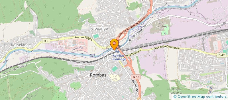 localisation de l'entreprise SCHEMS  ROMBAS