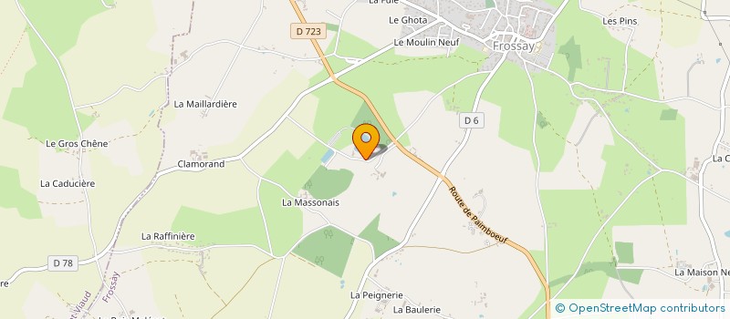 localisation de l'entreprise SCHERER à FROSSAY