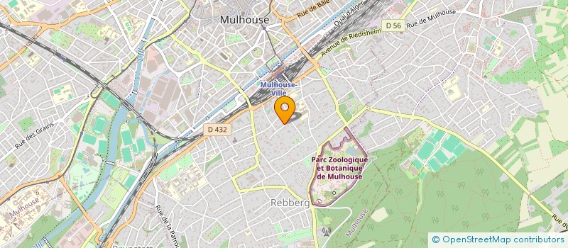 localisation de l'entreprise SCHERRER VONFELT MARKETING à MULHOUSE