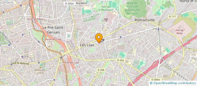 localisation de l'entreprise SCHERZANDO à LES LILAS