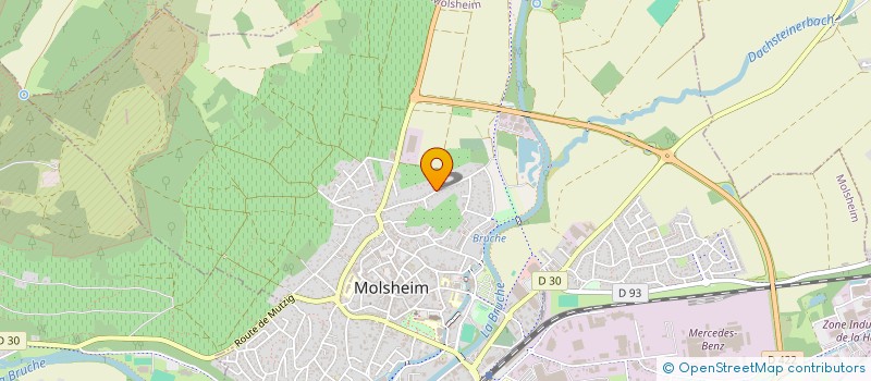 localisation de l'entreprise SCHEUER ET LE SCAO à MOLSHEIM